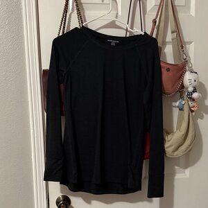Women's Grey Long Sleeve Top workout quick dry